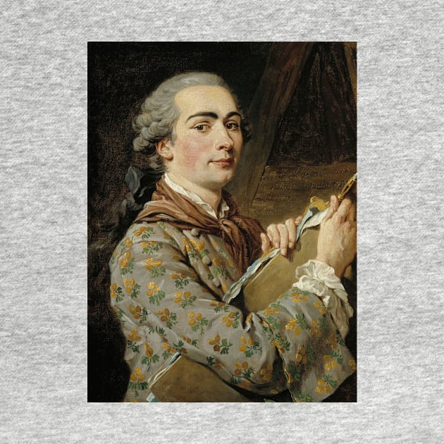 Self-Portrait by Louis-Jean-Francois Lagrenee by Classic Art Stall